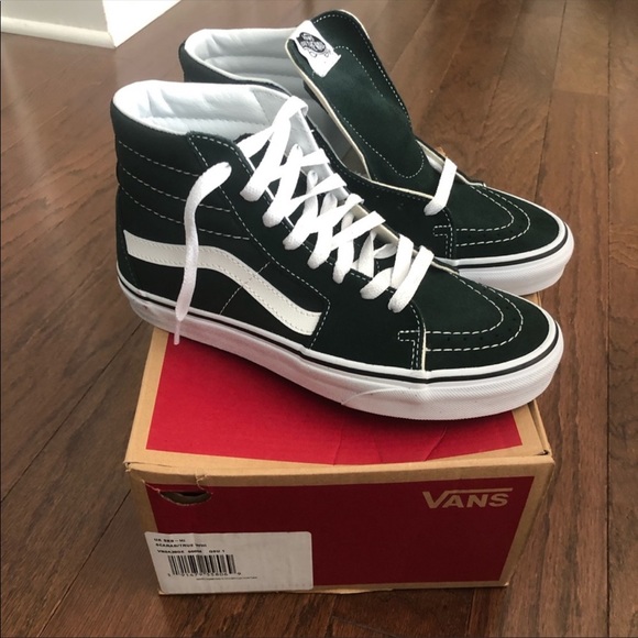 dark green vans high tops